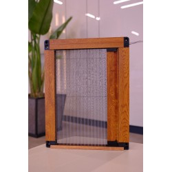 Chêne Doré Moustiquaire Plissée
